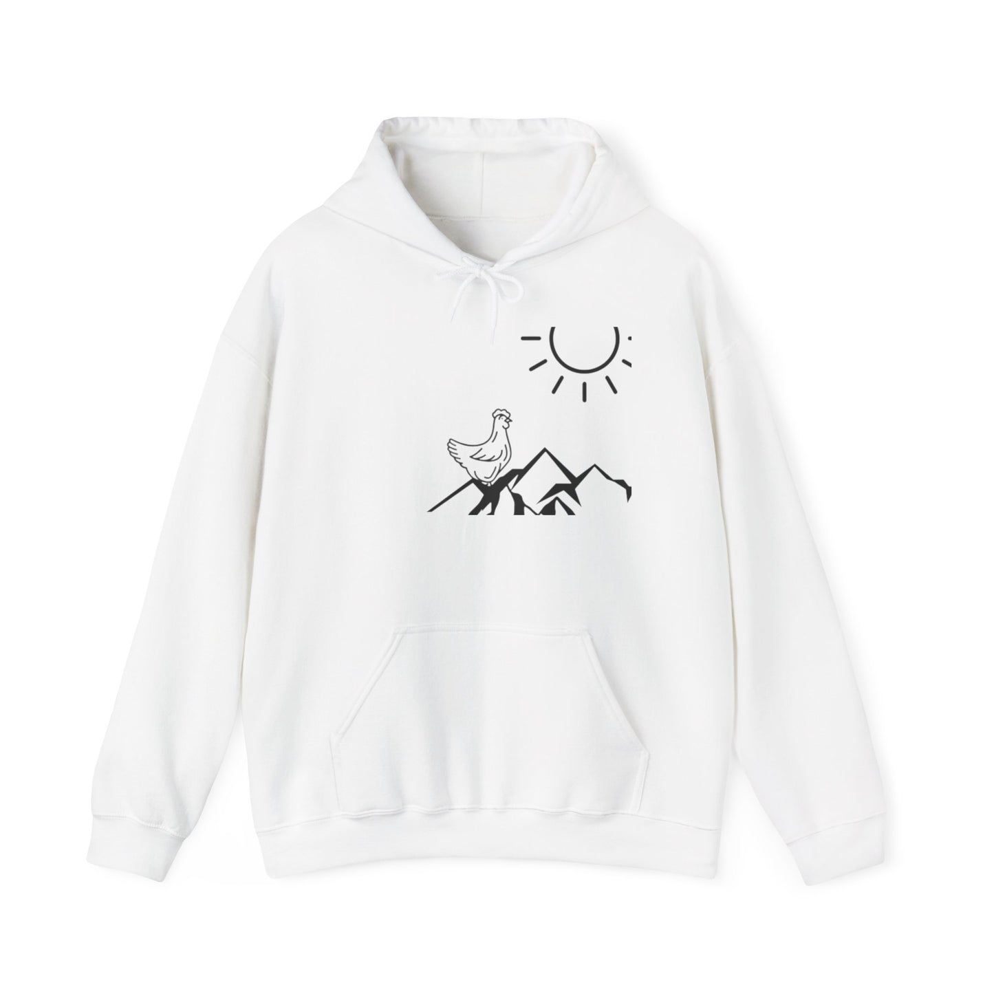 Adventure Awaits Unisex Heavy Blend Hoodie - Cozy Mountain Design