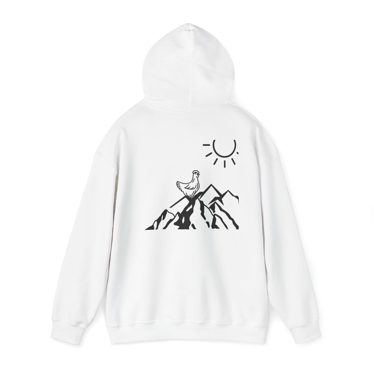 Adventure Awaits Unisex Heavy Blend Hoodie - Cozy Mountain Design