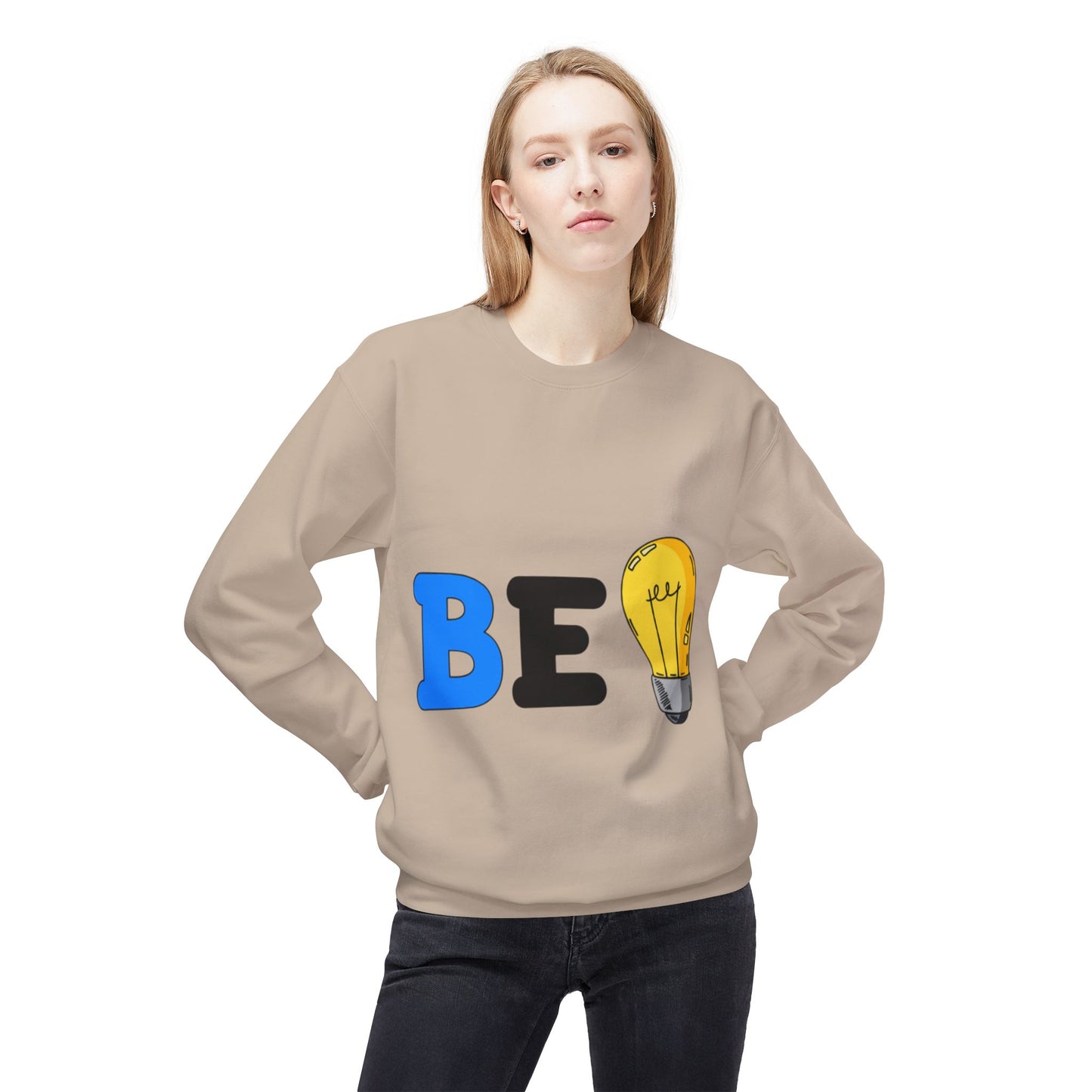 Inspirational Crewneck Sweatshirt - "BE Bright"