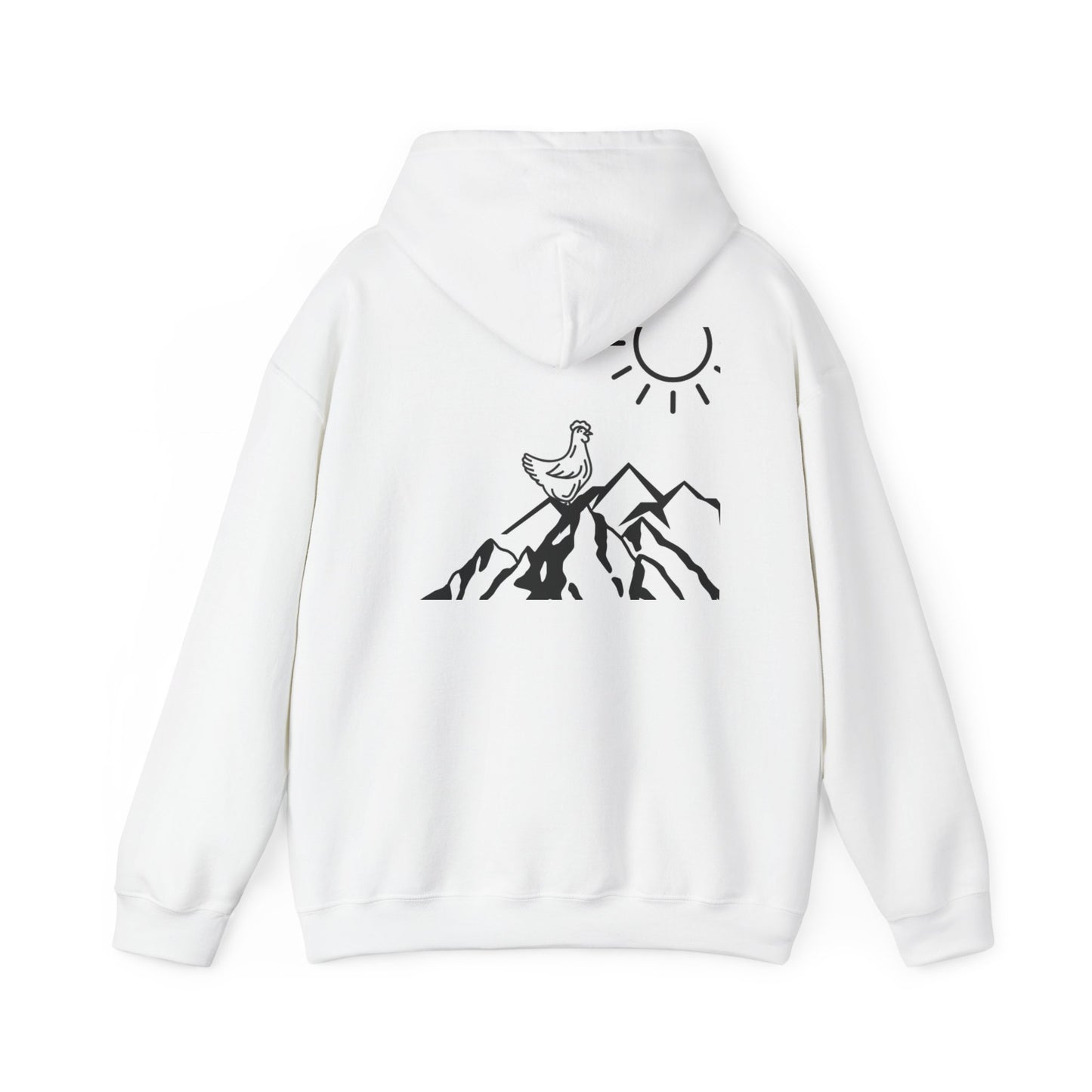 Adventure Awaits Unisex Heavy Blend Hoodie - Cozy Mountain Design